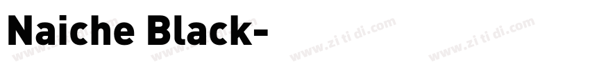 Naiche Black字体转换